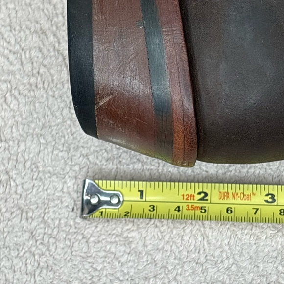 Botas Jaca Mexican Leather Western Boots Women’s 7.5 Brown Cutout Cowgirl Boho - Picture 15 of 16